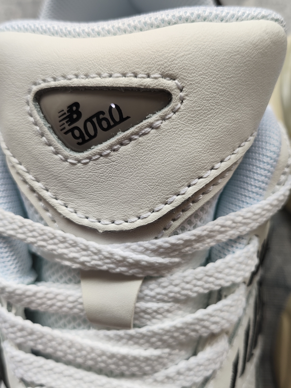 New Balance Men's White and Black Retro-Style Sneakers - Picture 2 of 6